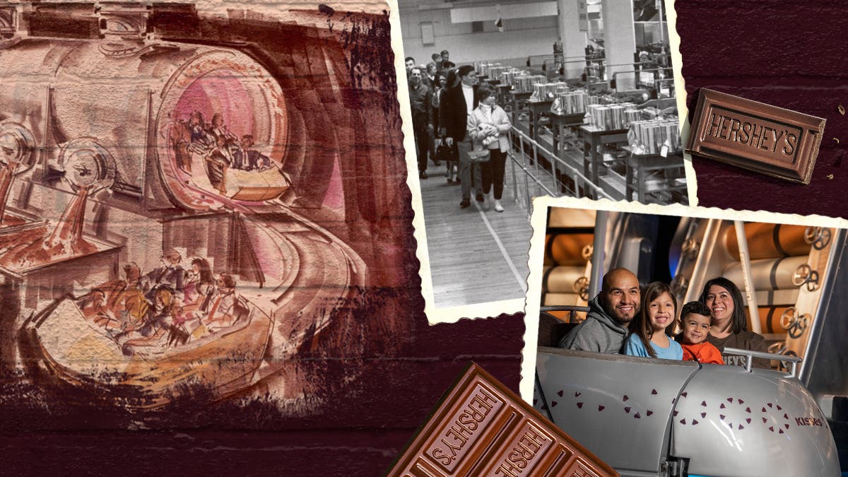 Collage of HERSHEY'S Chocolate Tour Ride images