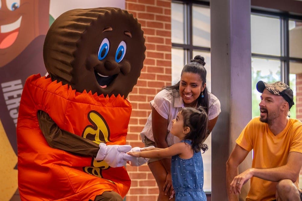 Family with Hershey's Characters