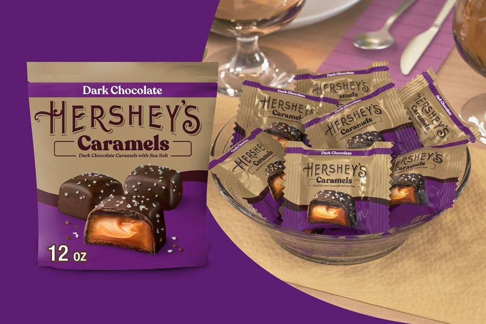 HERSHEY'S Dark Chocolate Caramels with Sea Salt