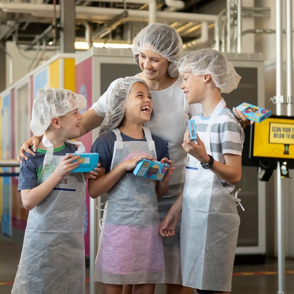 Family at Create Your Own Candy Bar